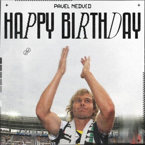 Juventus chính thức đăng một poster để chúc mừng Nedved vào sinh nhật lần thứ 53 của anh ấy, và đã c